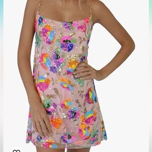 Sequin Mini Dress, SIZE MEDIUM